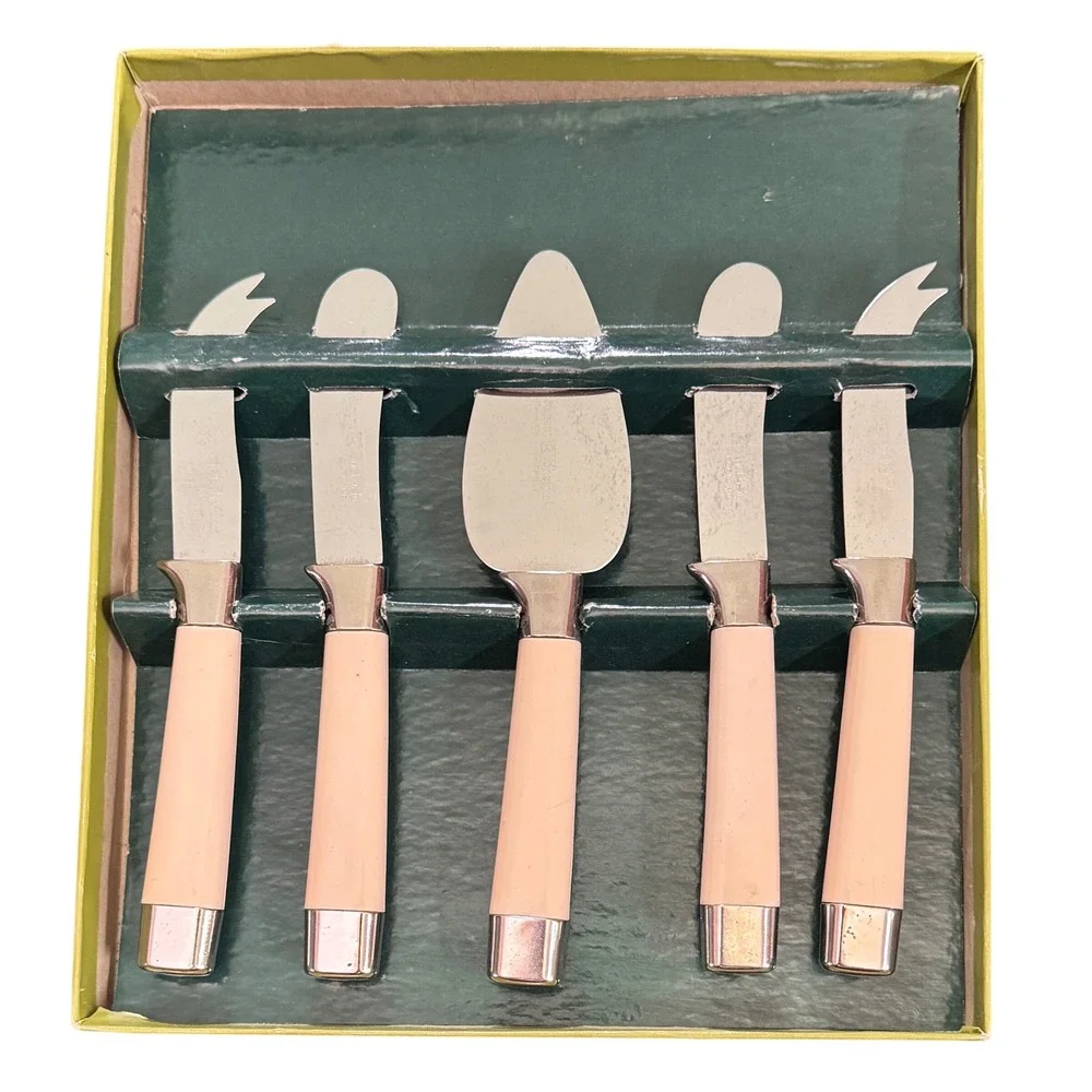 Vintage 60s Caravelle Buffet Service Set Regent Sheffield Cheese Stainless Steel